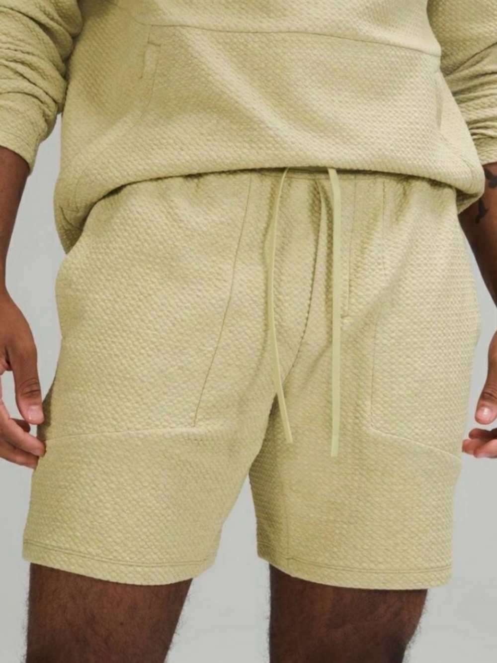 Lululemon Mens At Ease Textured 7" Athleisure Lounge Classic Fit Shorts Size S - Picture 7 of 7